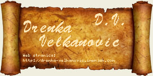 Drenka Velkanović vizit kartica